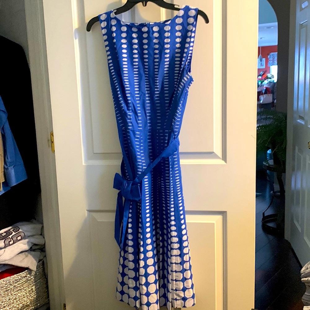 NWT Anne Klein gorgeous blue and white summer dress!